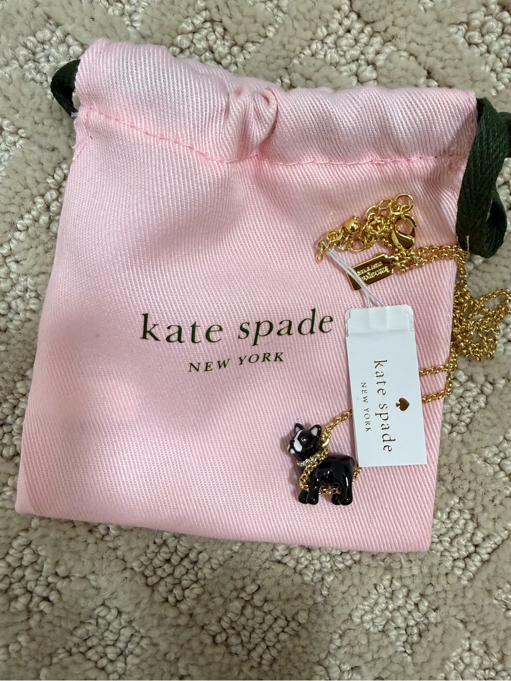 KATE SPADE | BNWT Ma Chérie Antoine Dog Mini Pendant Necklace